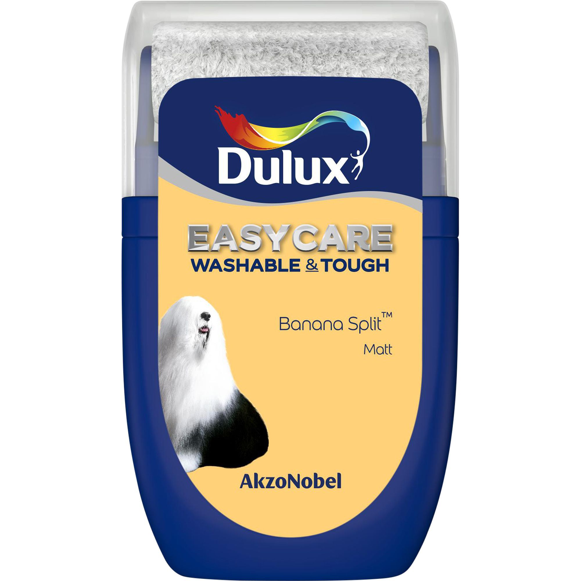 Dulux Easycare Banana Split Matt Emulsion Paint, 30ml Tester Pot | DIY ...