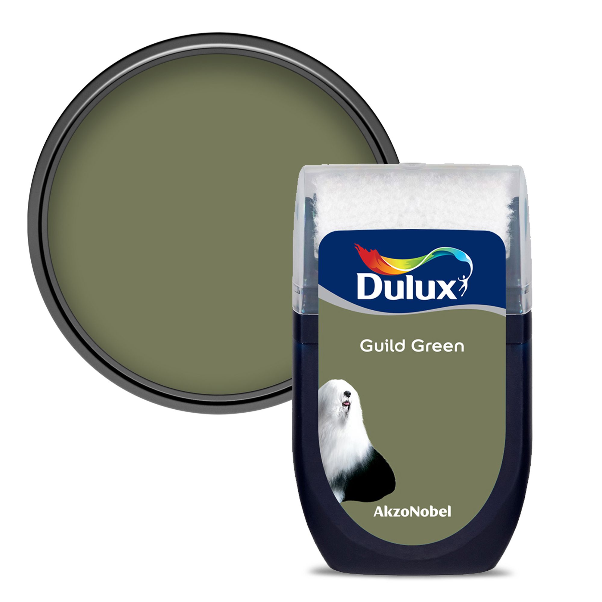 Dulux Easycare Bathroom Guild Green Soft sheen Wall & ceiling Emulsion paint, 30ml Tester pot