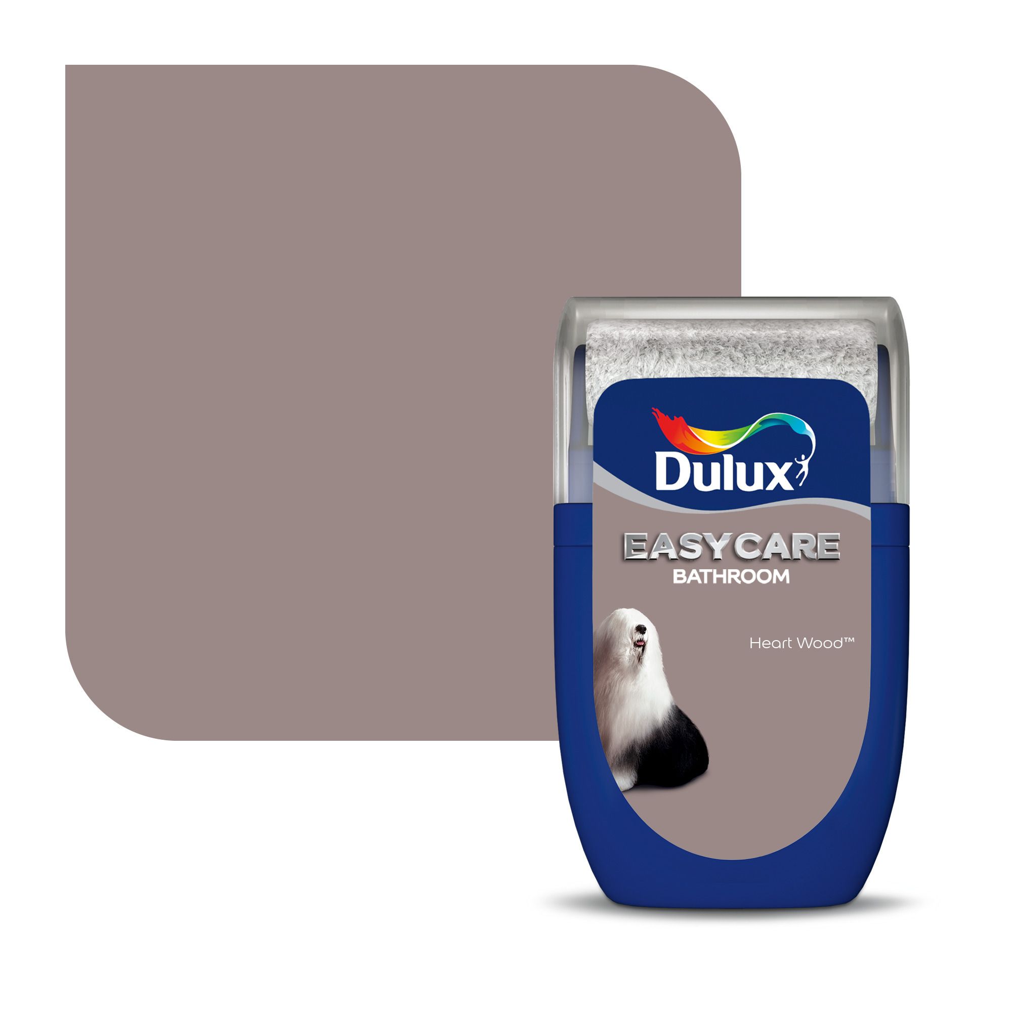 Dulux Easycare Bathroom Heart Wood Soft sheen Emulsion paint, 30ml