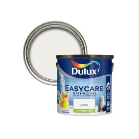 Dulux Easycare Bathroom Iced white Mid sheen Emulsion paint, 2.5L