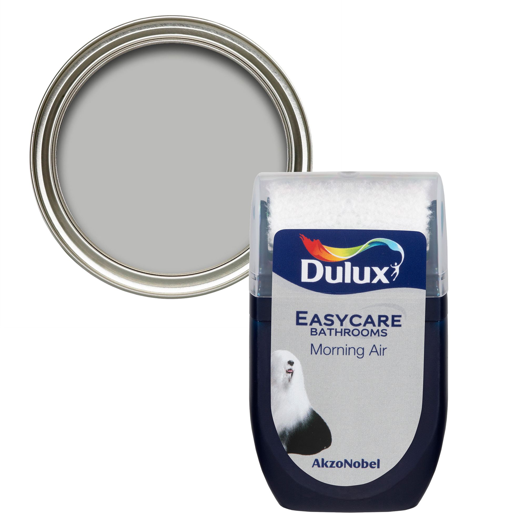 Dulux Easycare Bathroom Morning air Soft sheen Emulsion paint, 30ml ...