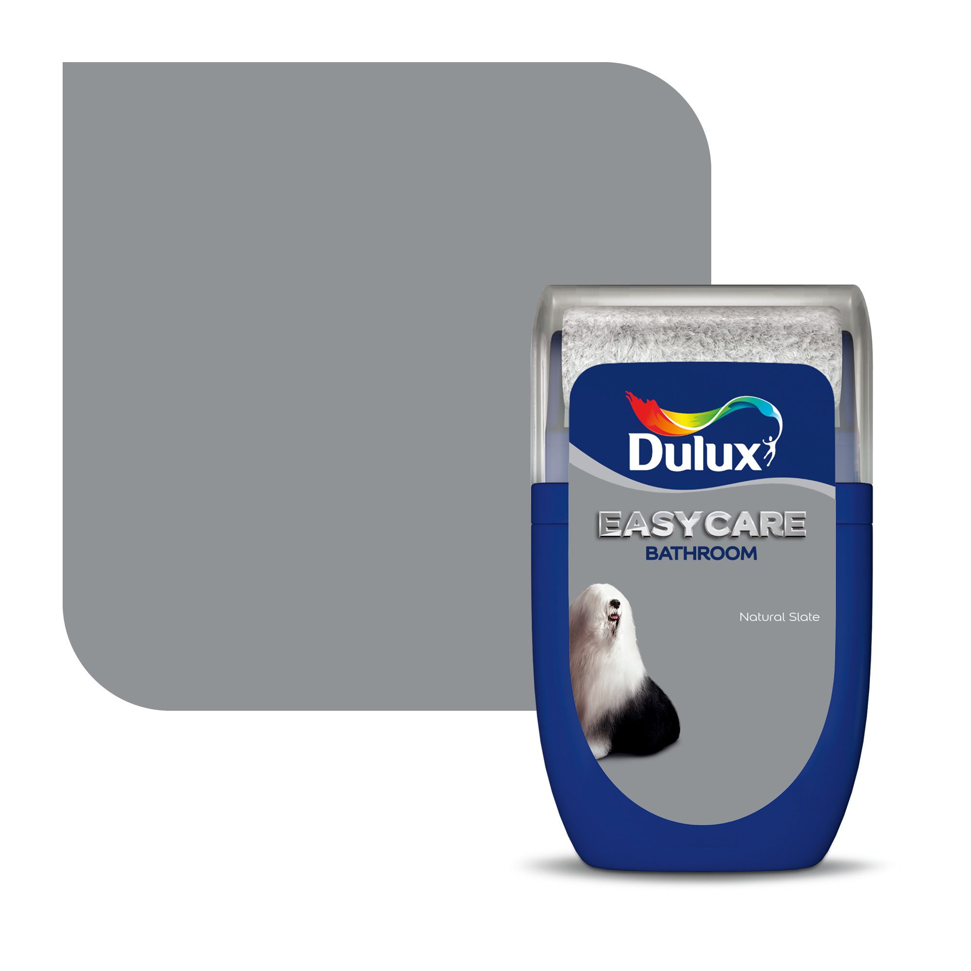 Dulux Easycare Bathroom Natural Slate Soft sheen Wall paint, 30ml DIY