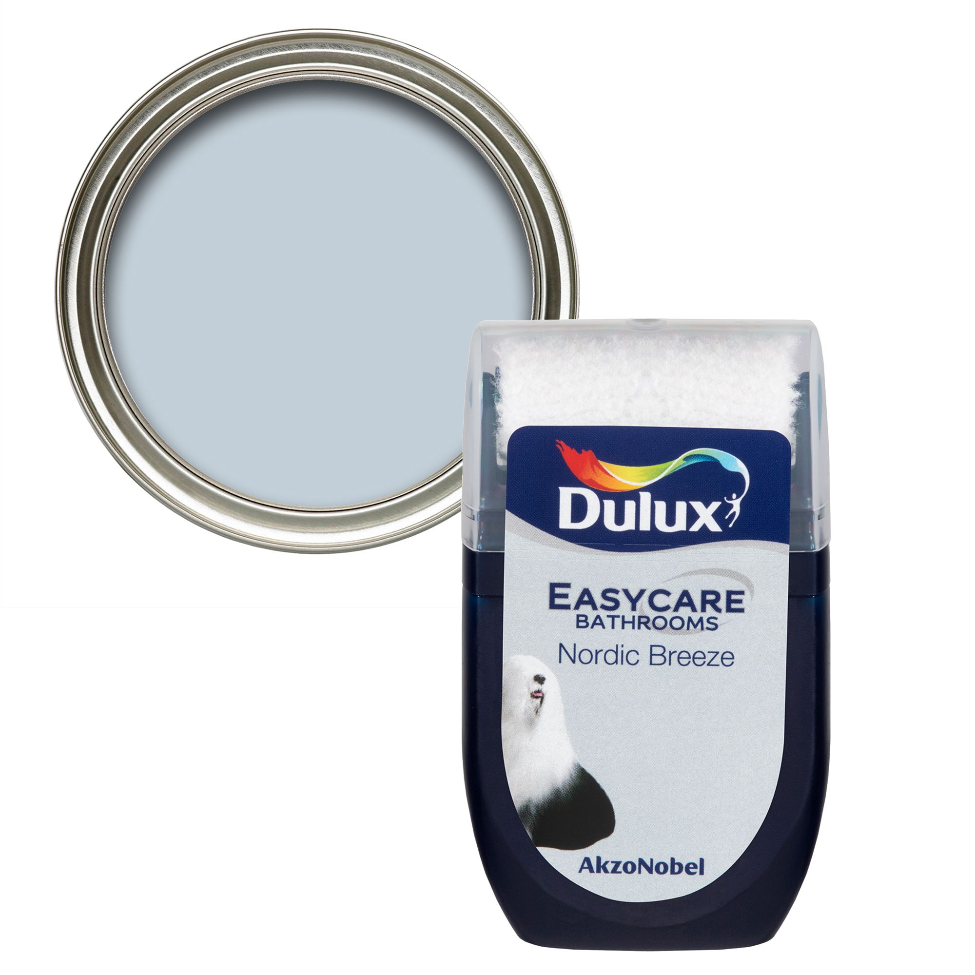 Dulux Easycare Bathroom Nordic breeze Soft sheen Emulsion paint, 30ml ...