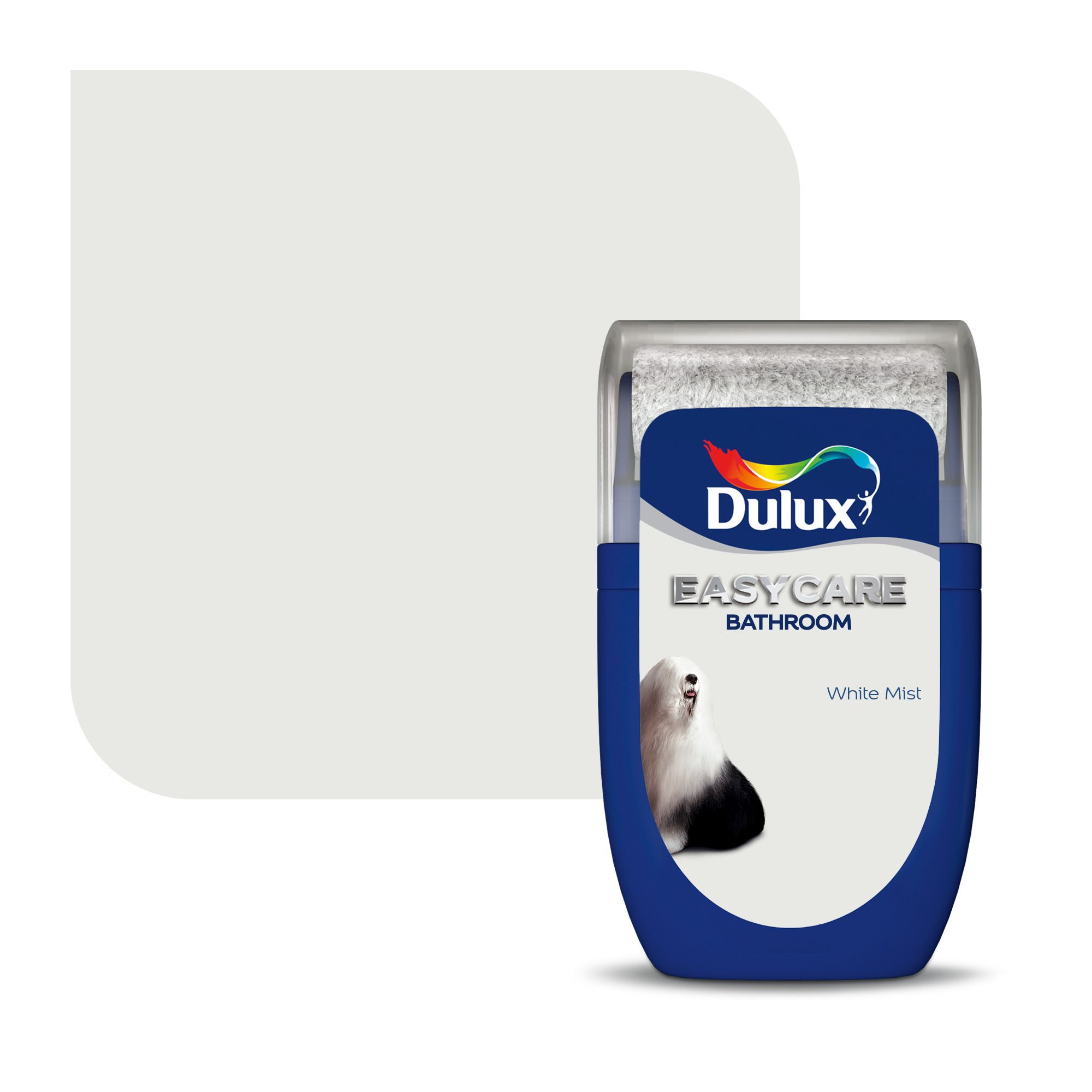 Dulux Easycare Bathroom White Mist Soft sheen Wall paint, 30ml | DIY at B&Q