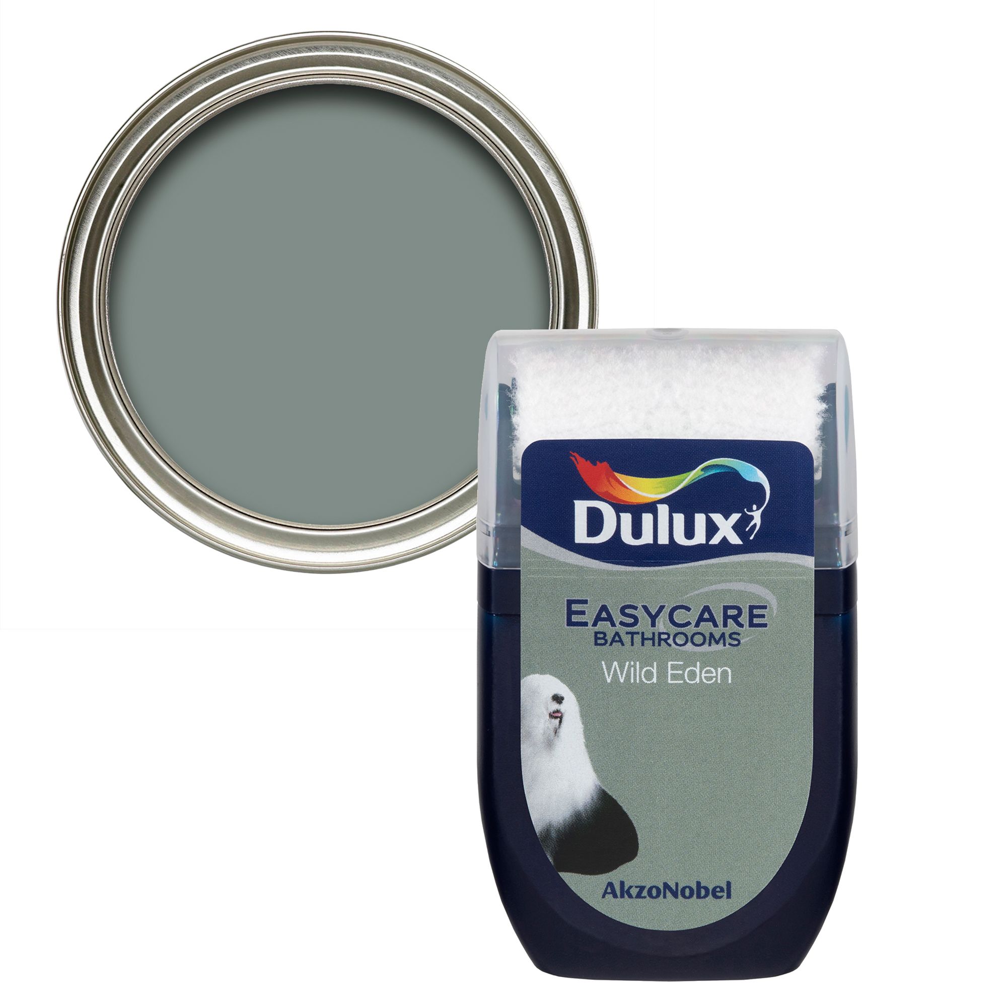 Dulux Easycare Bathroom Wild Eden Soft sheen Wall & ceiling Emulsion paint, 30ml Tester pot
