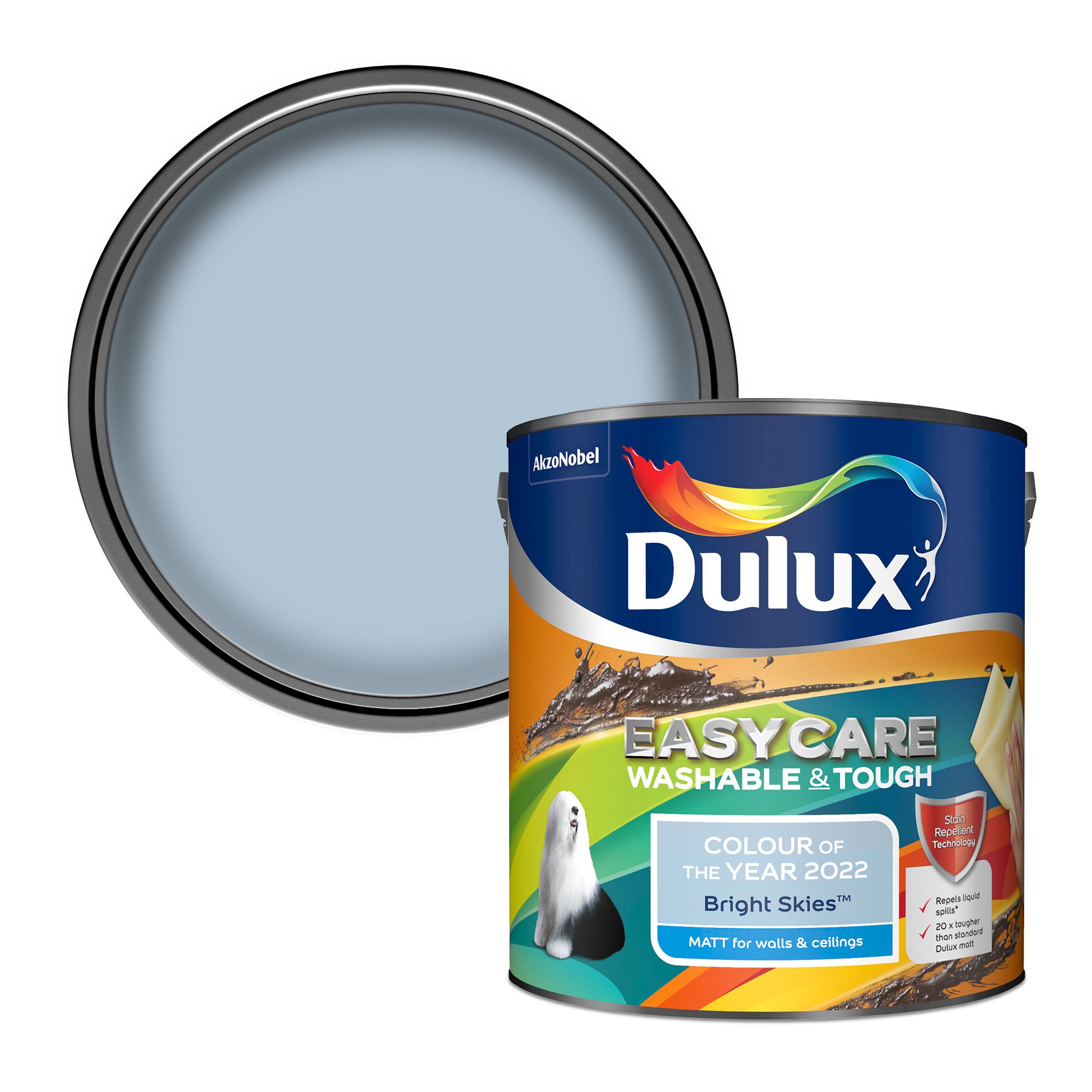 Dulux Easycare Rock Salt Matt Emulsion Paint, 5L ubicaciondepersonas