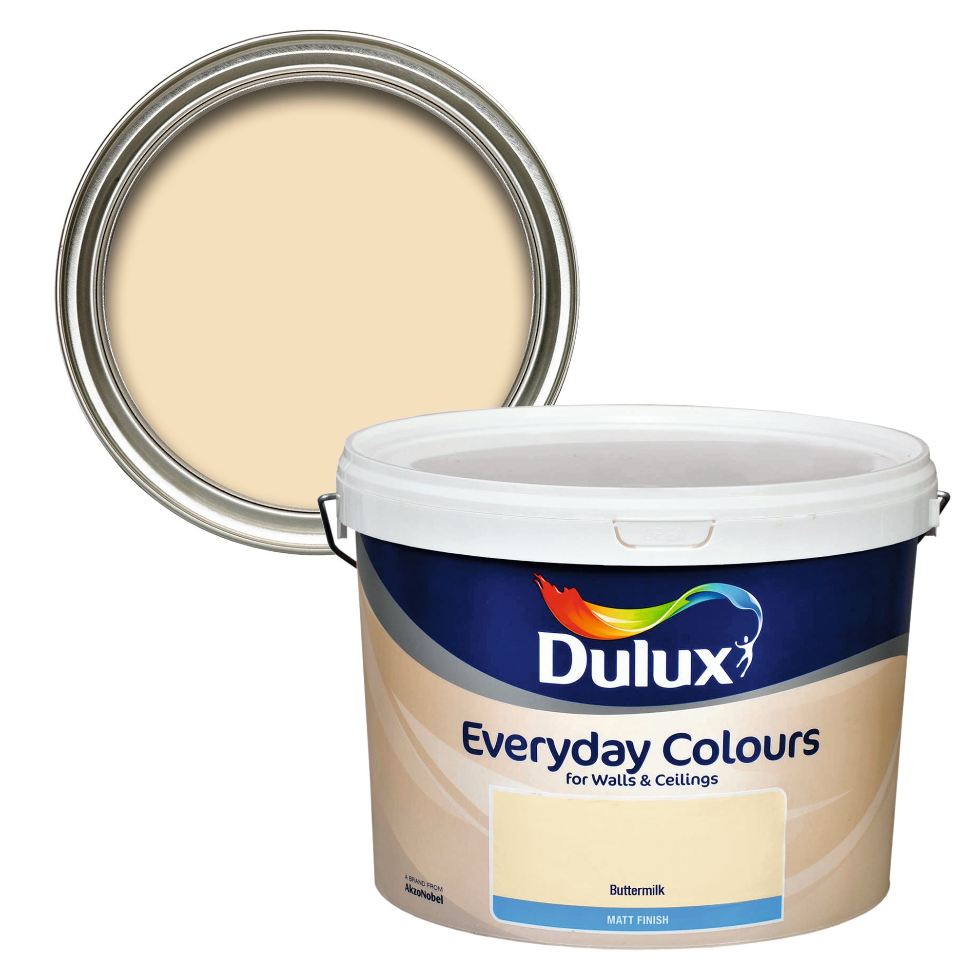 Dulux Easycare Buttermilk Vinyl matt Emulsion paint, 10L DIY at B&Q