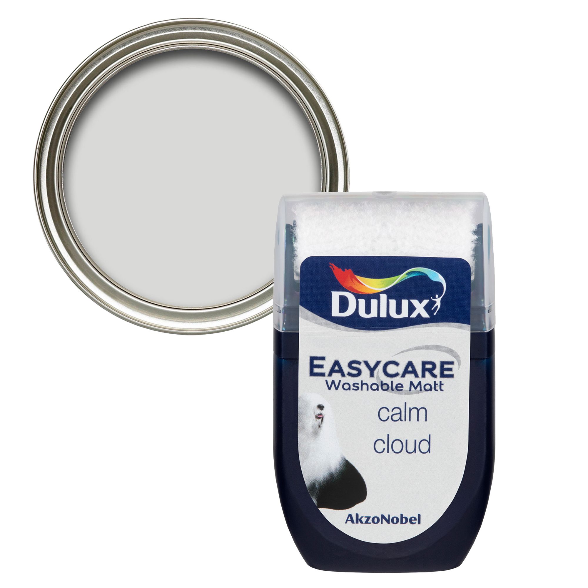 Dulux Easycare Calm cloud Matt Wall & ceiling Emulsion paint, 30ml Tester pot