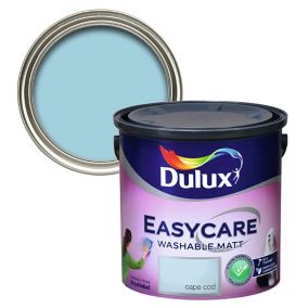 Dulux Easycare Cape cod Flat matt Emulsion paint, 2.5L