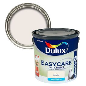 Dulux Easycare Chef's hat Flat matt Emulsion paint, 2.5L