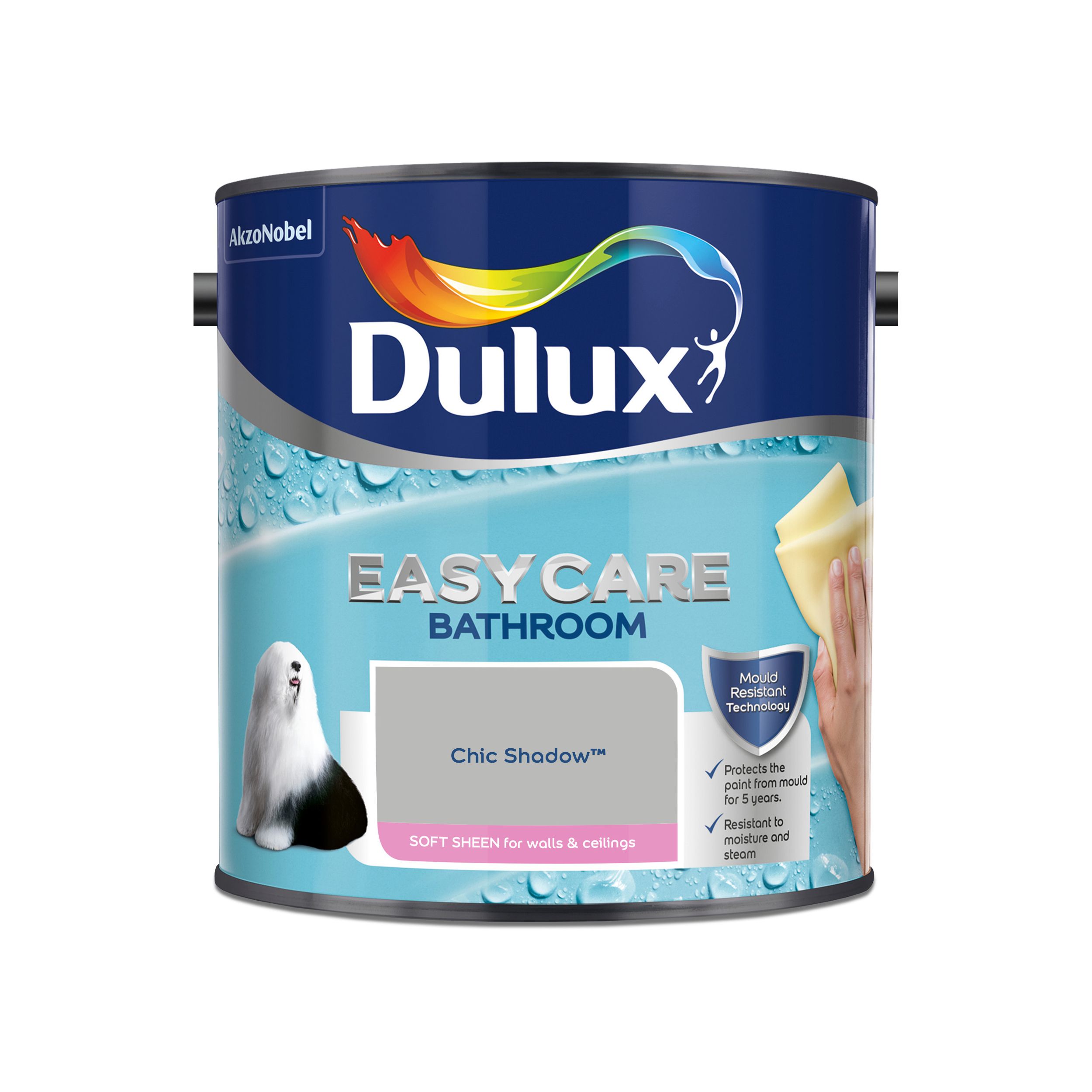 Dulux Easycare Chic shadow Soft sheen Emulsion paint, 2.5L