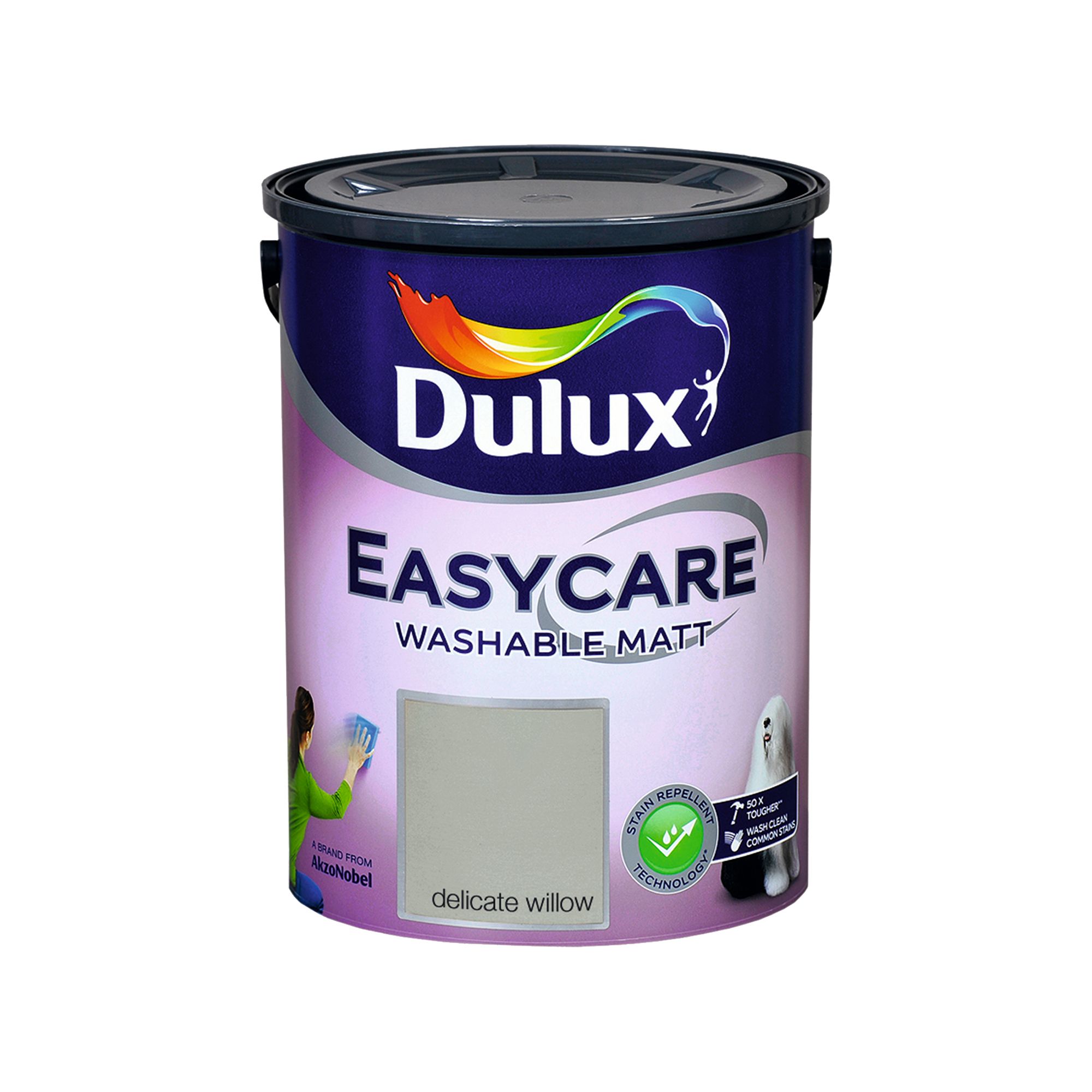 Dulux Easycare Delicate willow Flat matt Wall & ceiling Emulsion paint, 5L