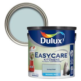 Dulux Easycare Duckegg delight Flat matt Emulsion paint, 2.5L