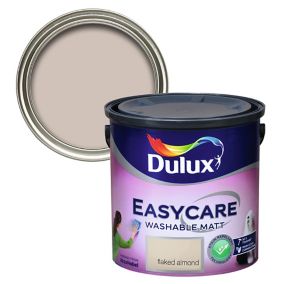 Dulux Easycare Flaked almond Flat matt Emulsion paint, 2.5L