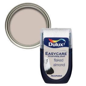 Dulux Easycare Flaked almond Flat matt Emulsion paint, 30ml