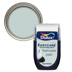 Dulux Easycare Freshwater pearl Flat matt Emulsion paint, 30ml