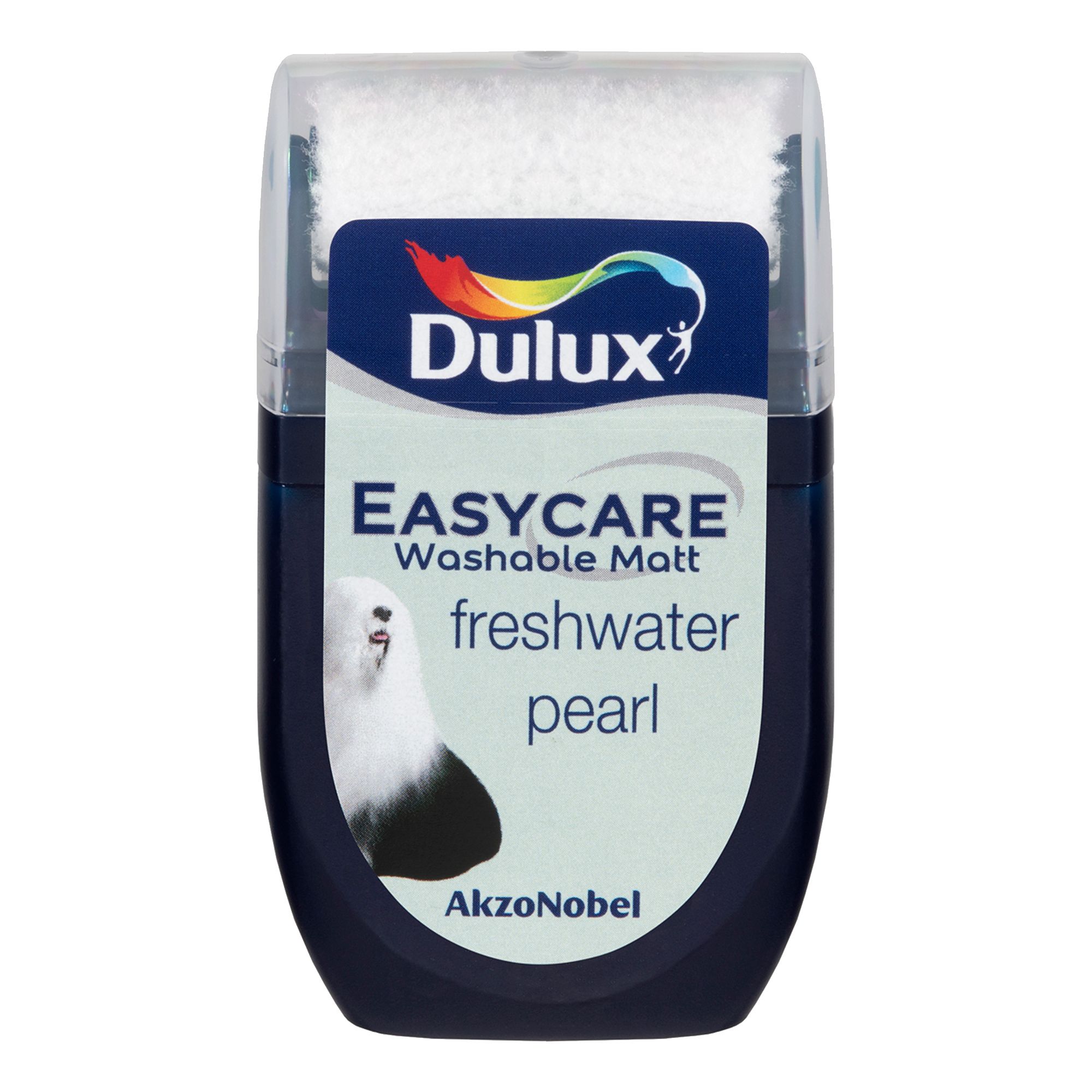 Dulux Easycare Freshwater pearl Flat matt Wall & ceiling Emulsion paint, 30ml Tester pot