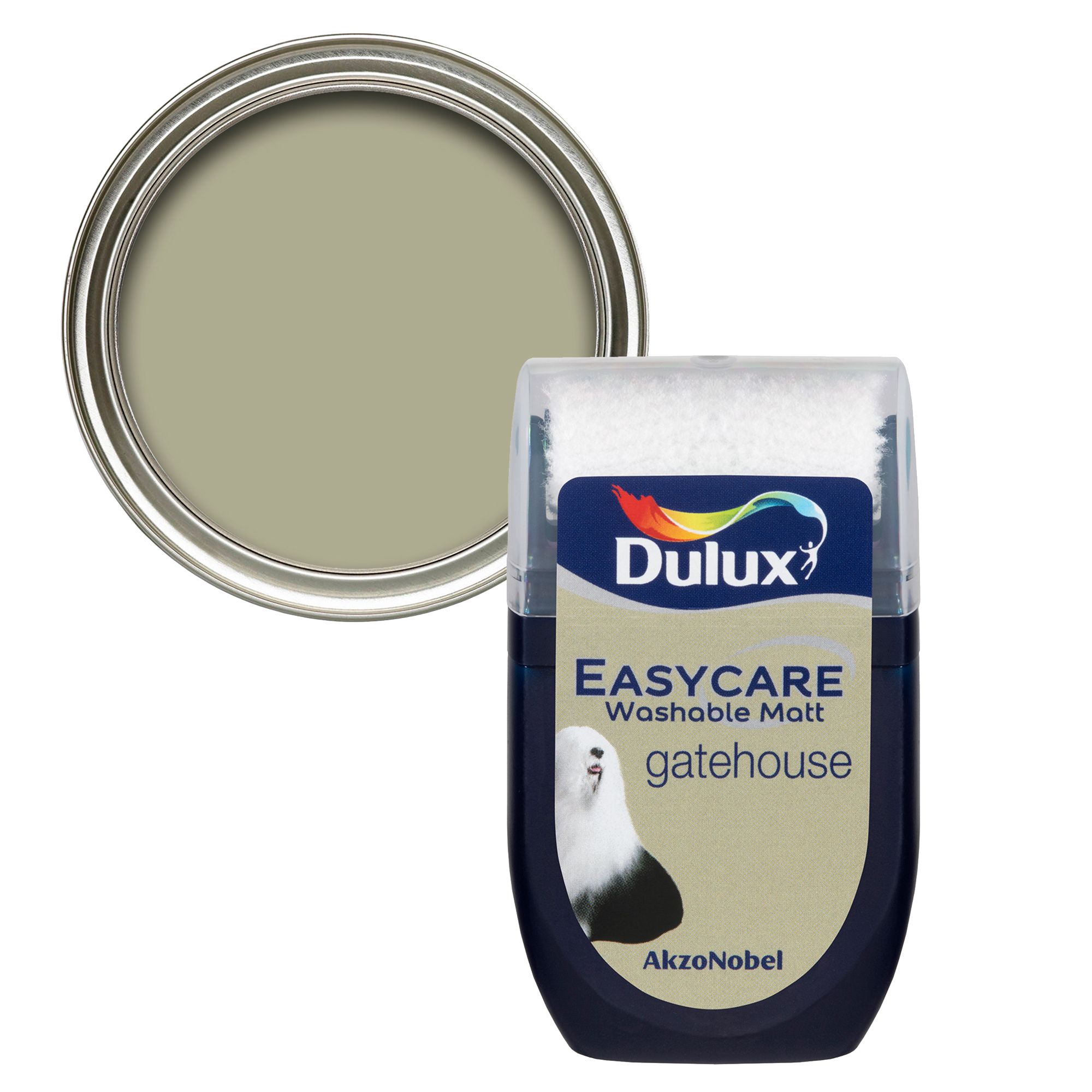Dulux Easycare Gatehouse Flat matt Wall & ceiling Emulsion paint, 30ml Tester pot