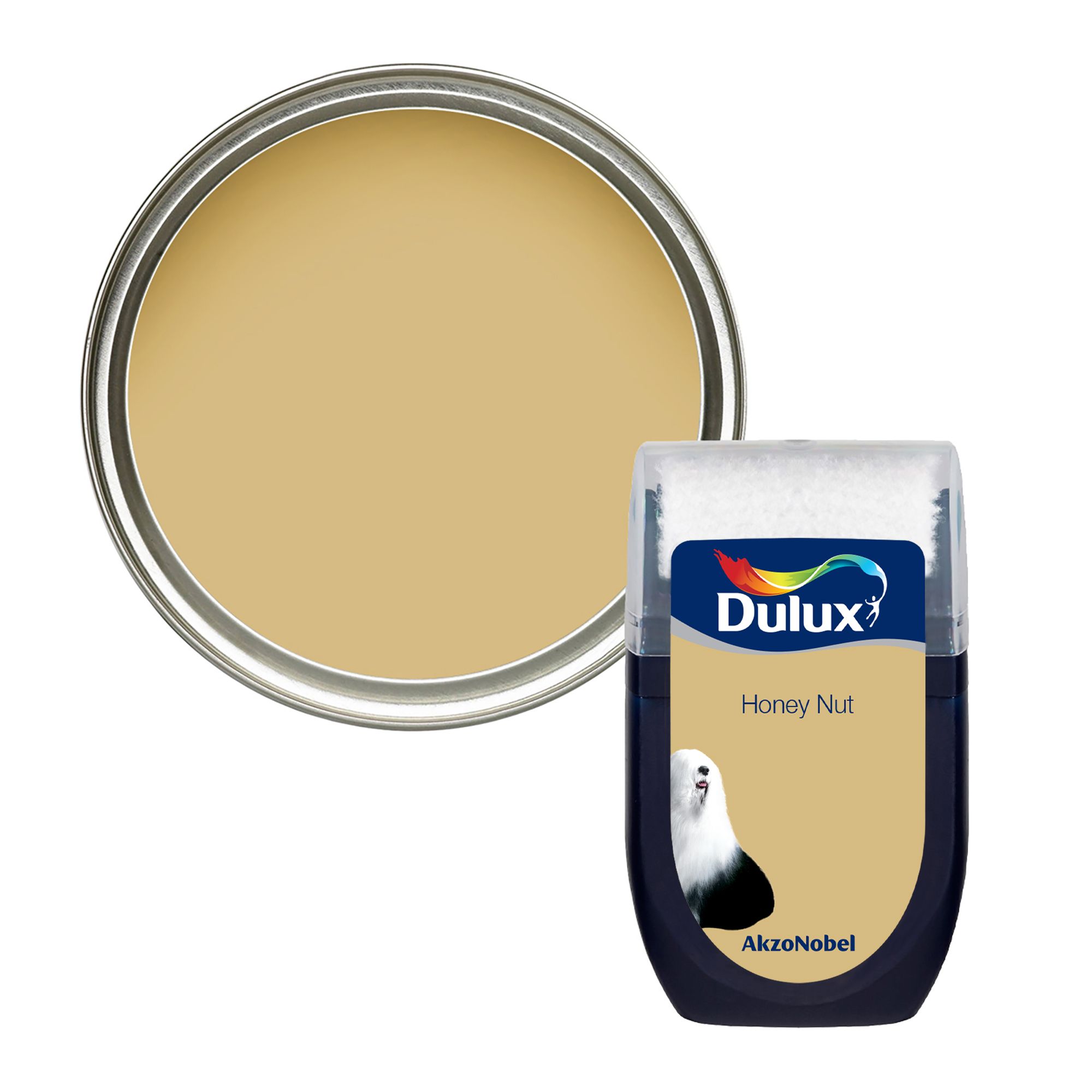 Dulux Easycare Honey Nut Matt Wall paint, 30ml Tester pot