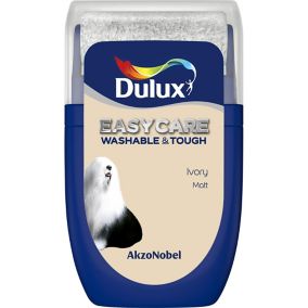 Dulux Easycare Ivory Matt Emulsion paint, 30ml Tester pot