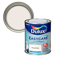 Dulux Easycare Ivory white Satinwood Metal & wood paint, 750ml