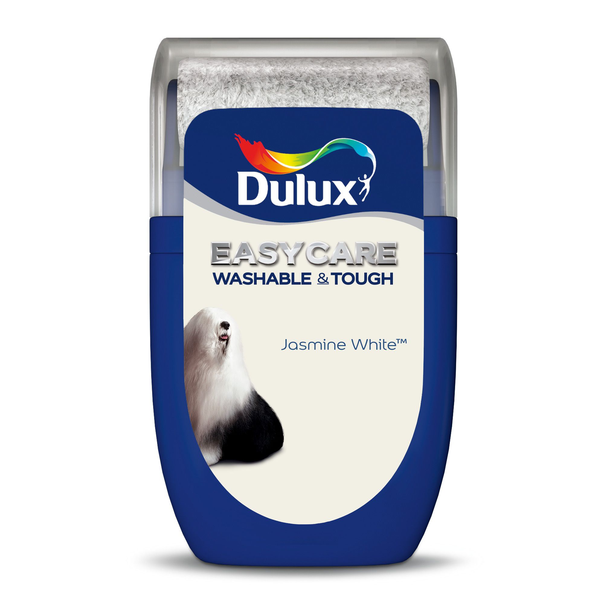 Dulux Easycare Jasmine white Matt Emulsion paint, 30ml Tester pot DIY