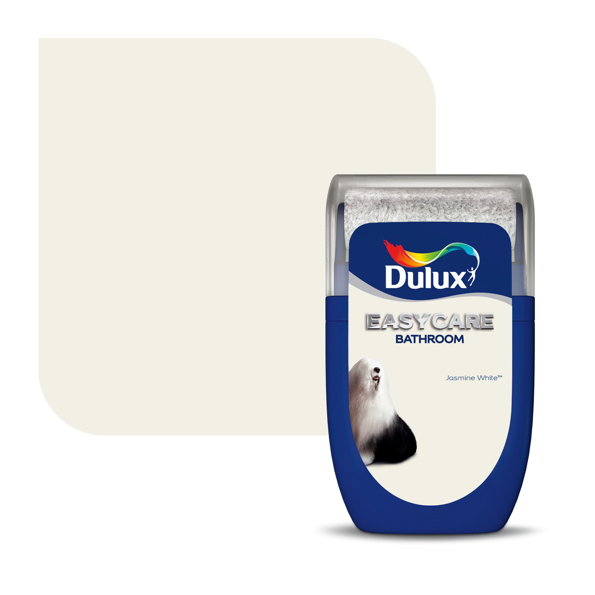 Dulux Easycare Jasmine white Soft sheen Emulsion paint, 30ml