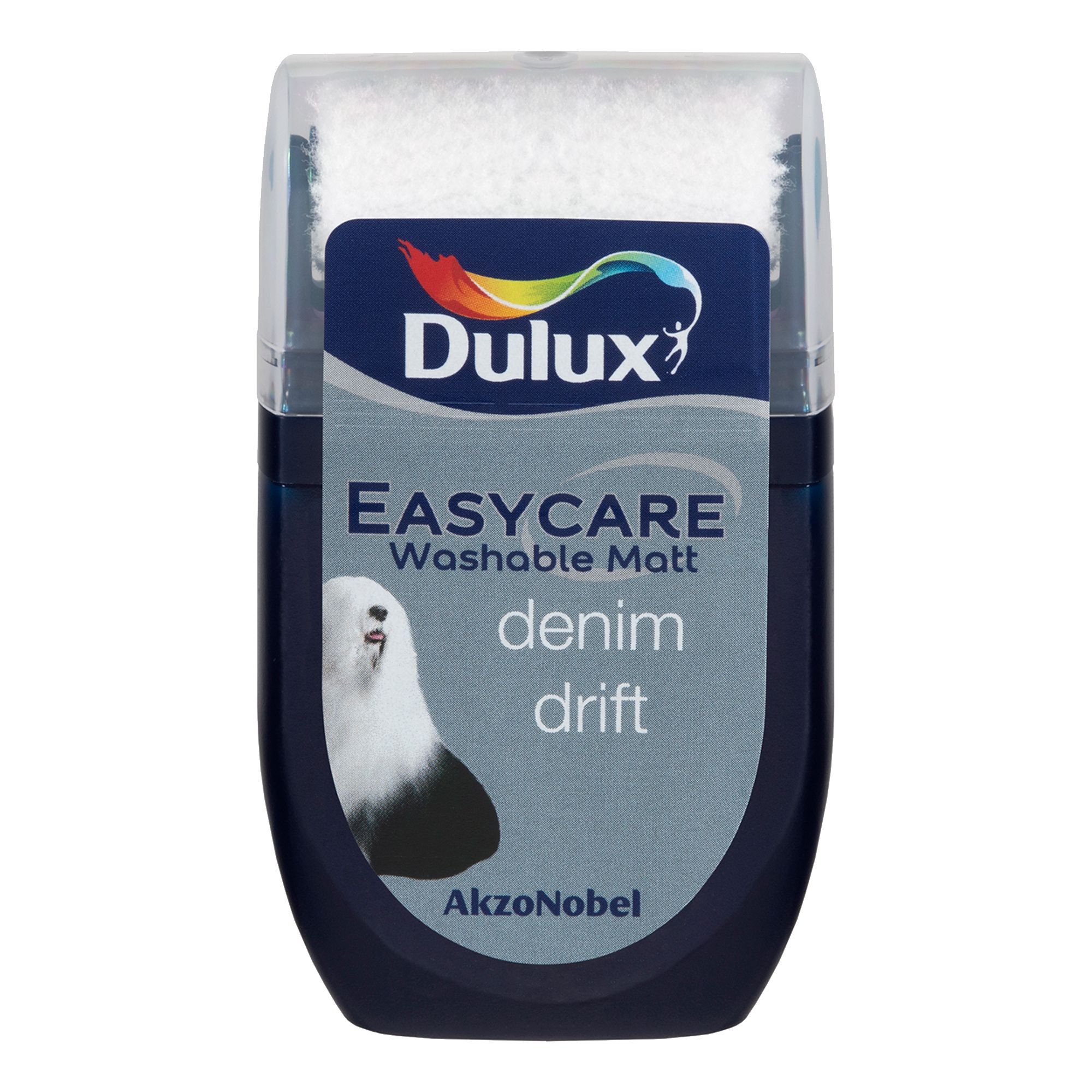Dulux Easycare Kitchen Denim Drift Matt Wall & ceiling Emulsion paint, 30ml Tester pot