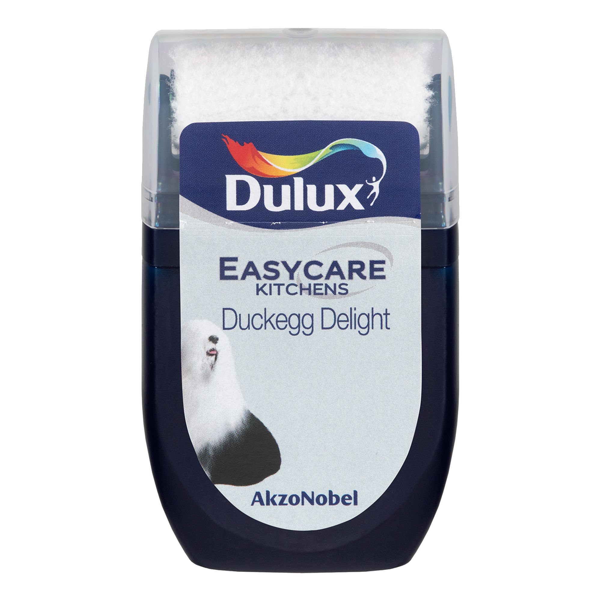 Dulux Easycare Kitchen Duckegg Delight Matt Wall & ceiling Emulsion paint, 30ml Tester pot