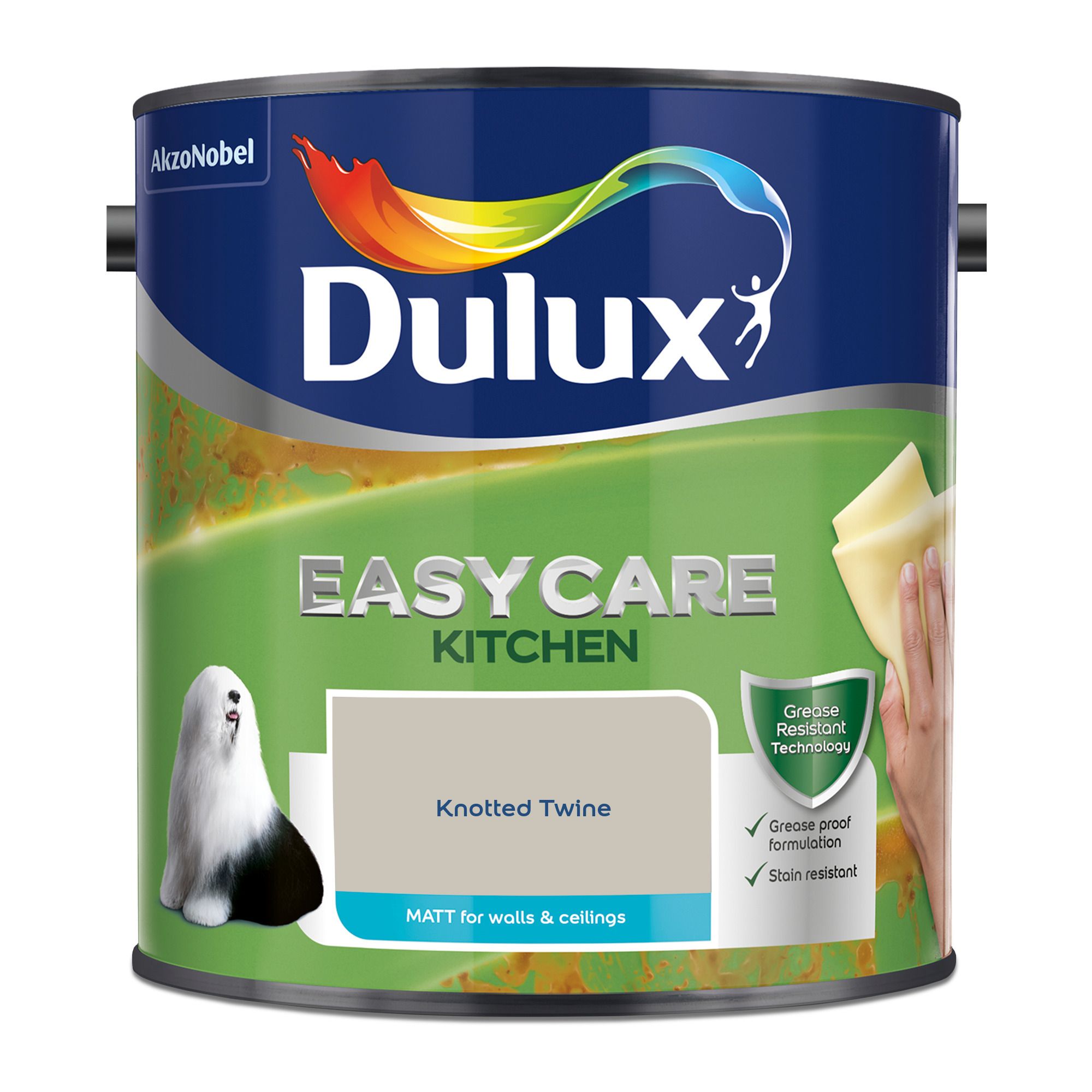 Dulux Easycare Kitchen Knotted Twine Matt Wall paint, 2.5L
