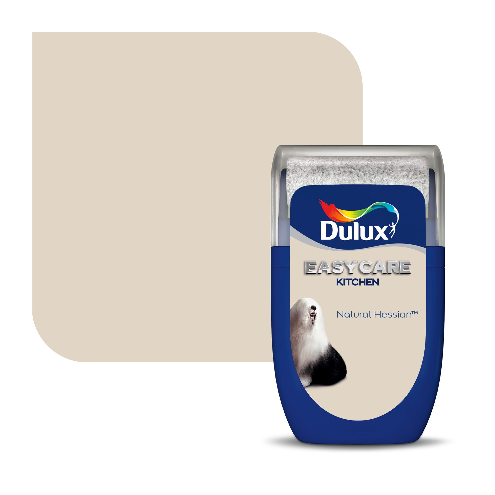 Dulux Easycare Kitchen Natural hessian Matt Emulsion paint, 30ml Tester
