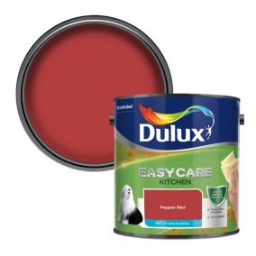 Dulux Easycare Kitchen Pepper Red Matt Emulsion paint, 2.5L