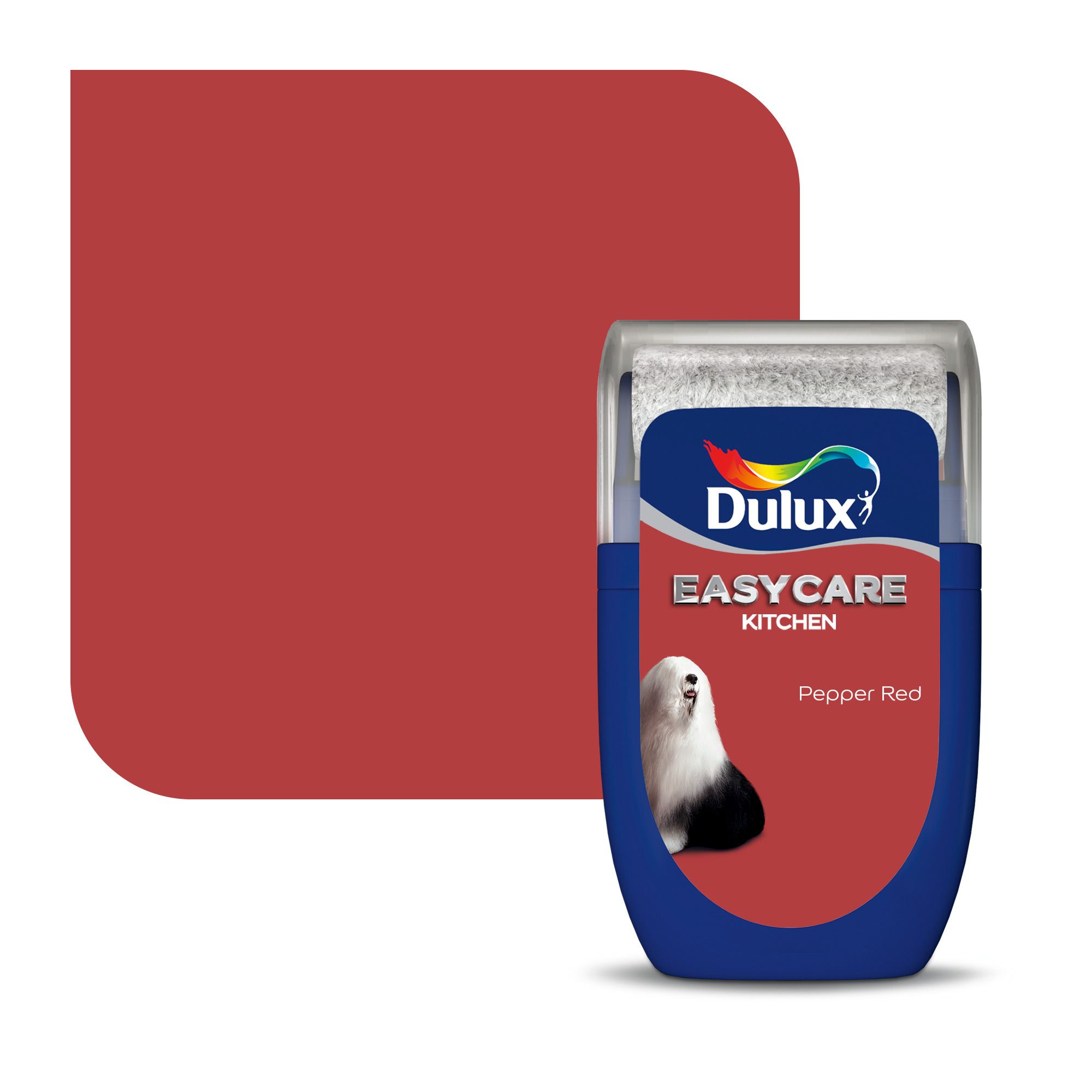 Dulux Easycare Kitchen Pepper Red Matt Emulsion paint, 30ml Tester pot