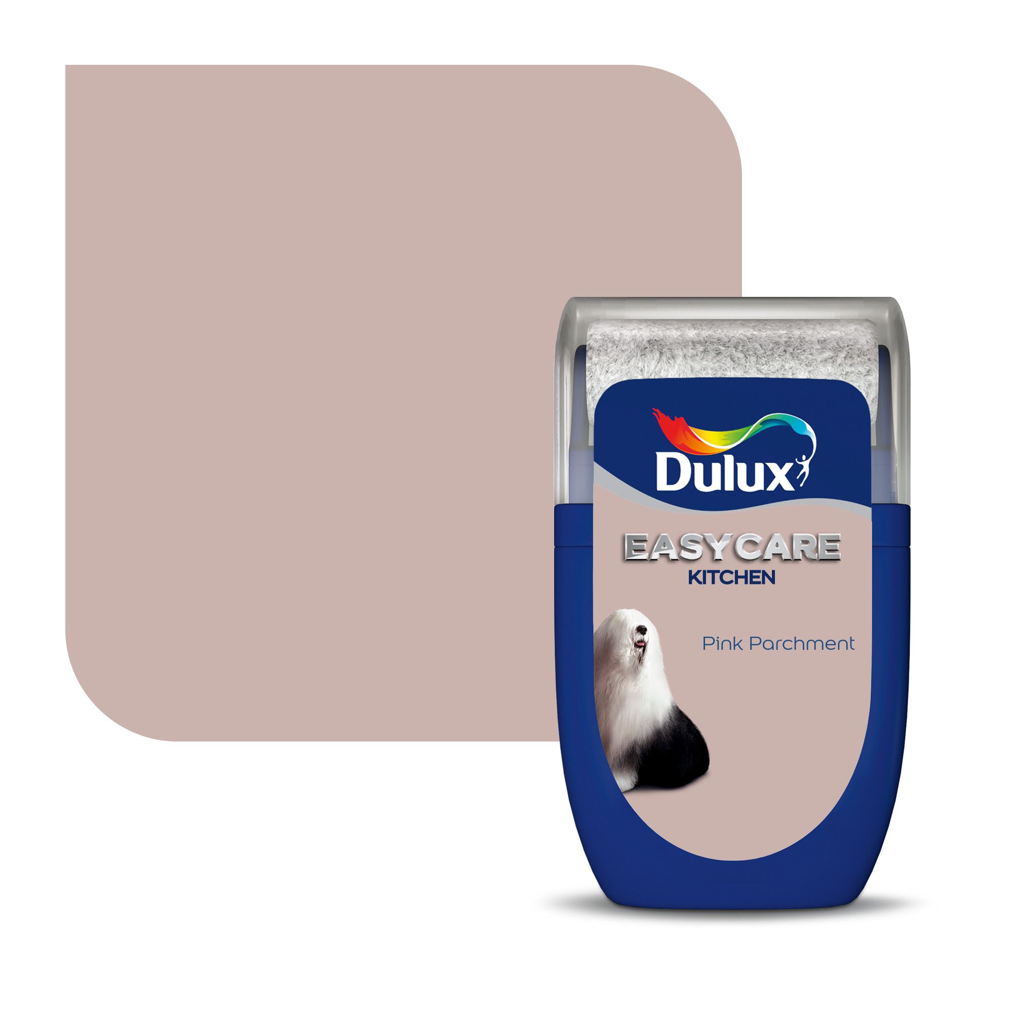 Dulux Easycare Kitchen Pink Parchment Matt Wall paint, 30ml