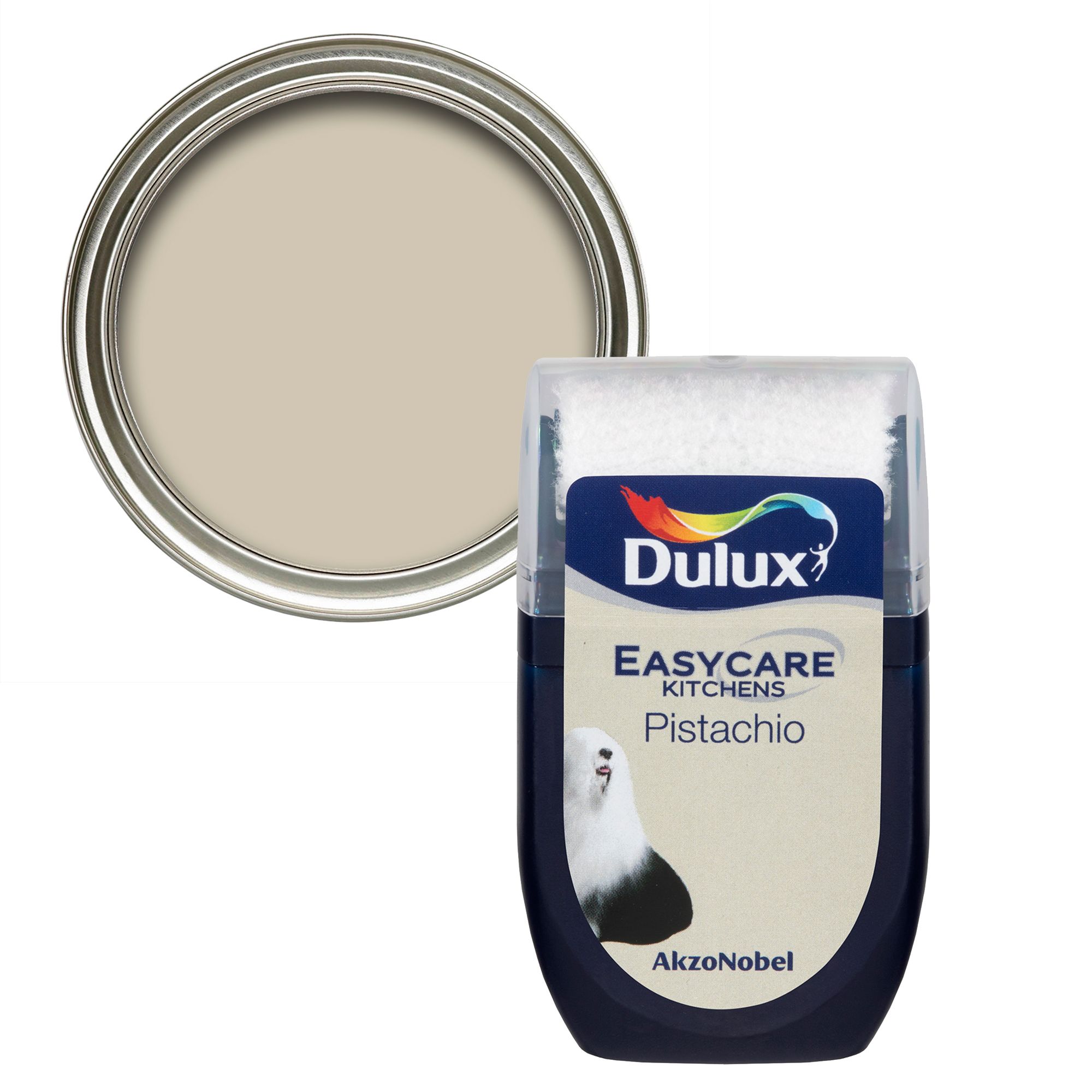 Dulux Easycare Kitchen Pistachio Flat matt Emulsion paint, 30ml Tester