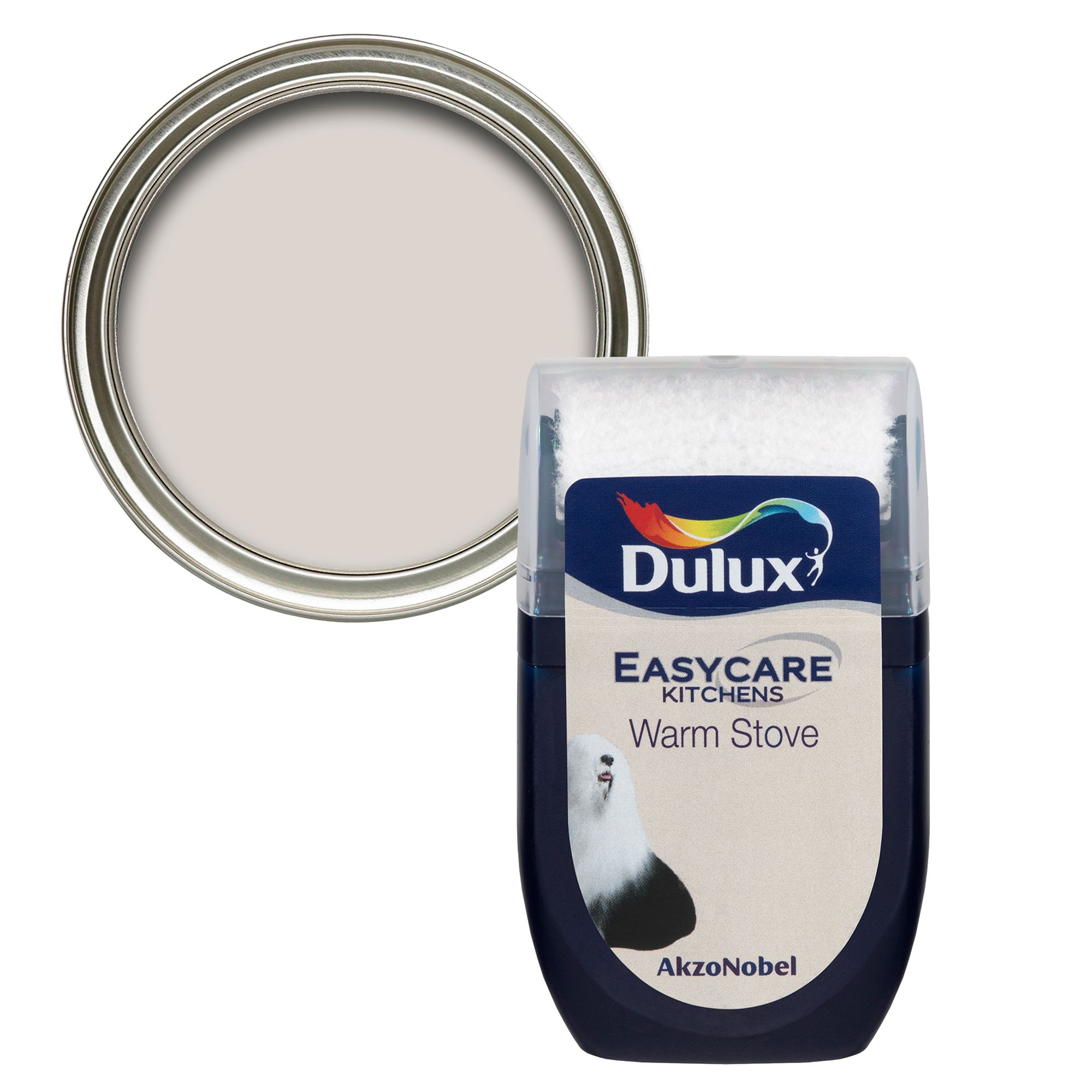 Dulux Easycare Kitchen Warm Stove Matt Wall & ceiling Emulsion paint, 30ml Tester pot