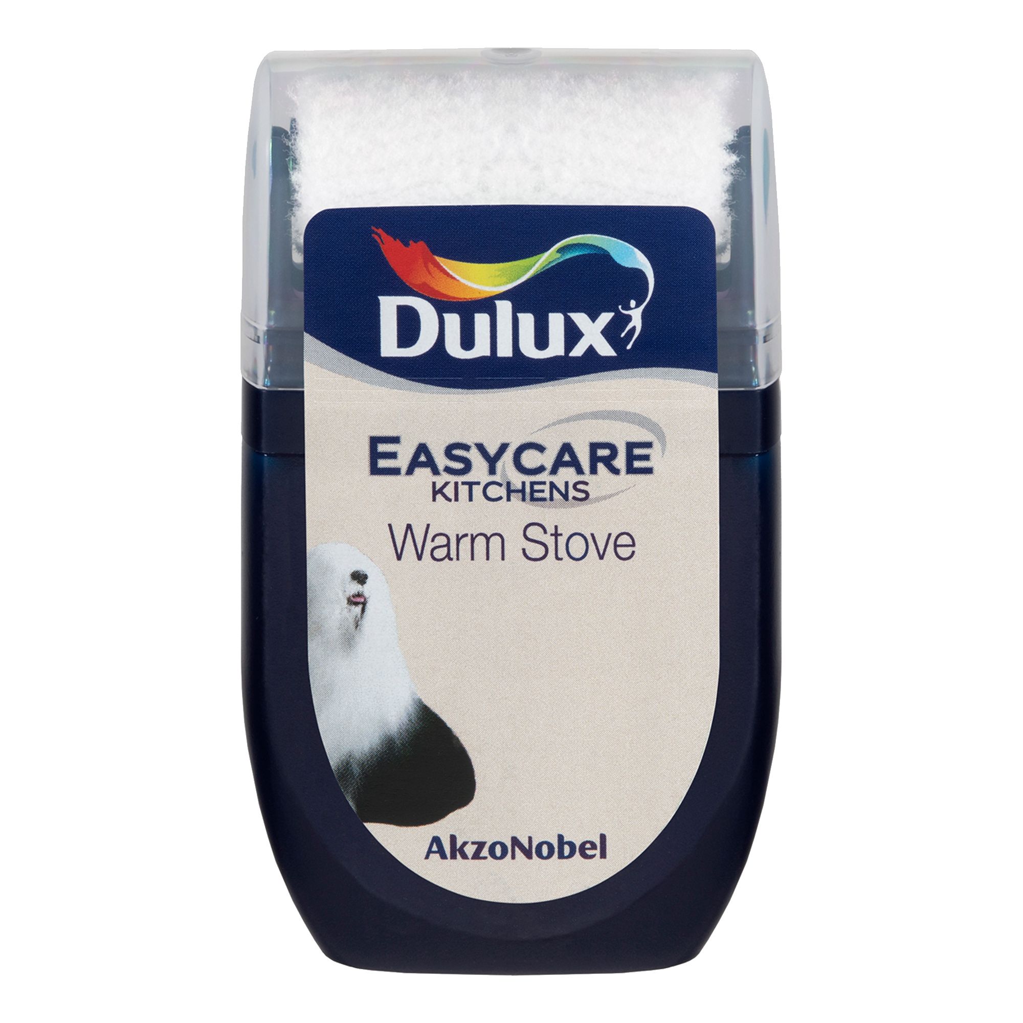 Dulux Easycare Kitchen Warm Stove Matt Wall & ceiling Emulsion paint, 30ml Tester pot