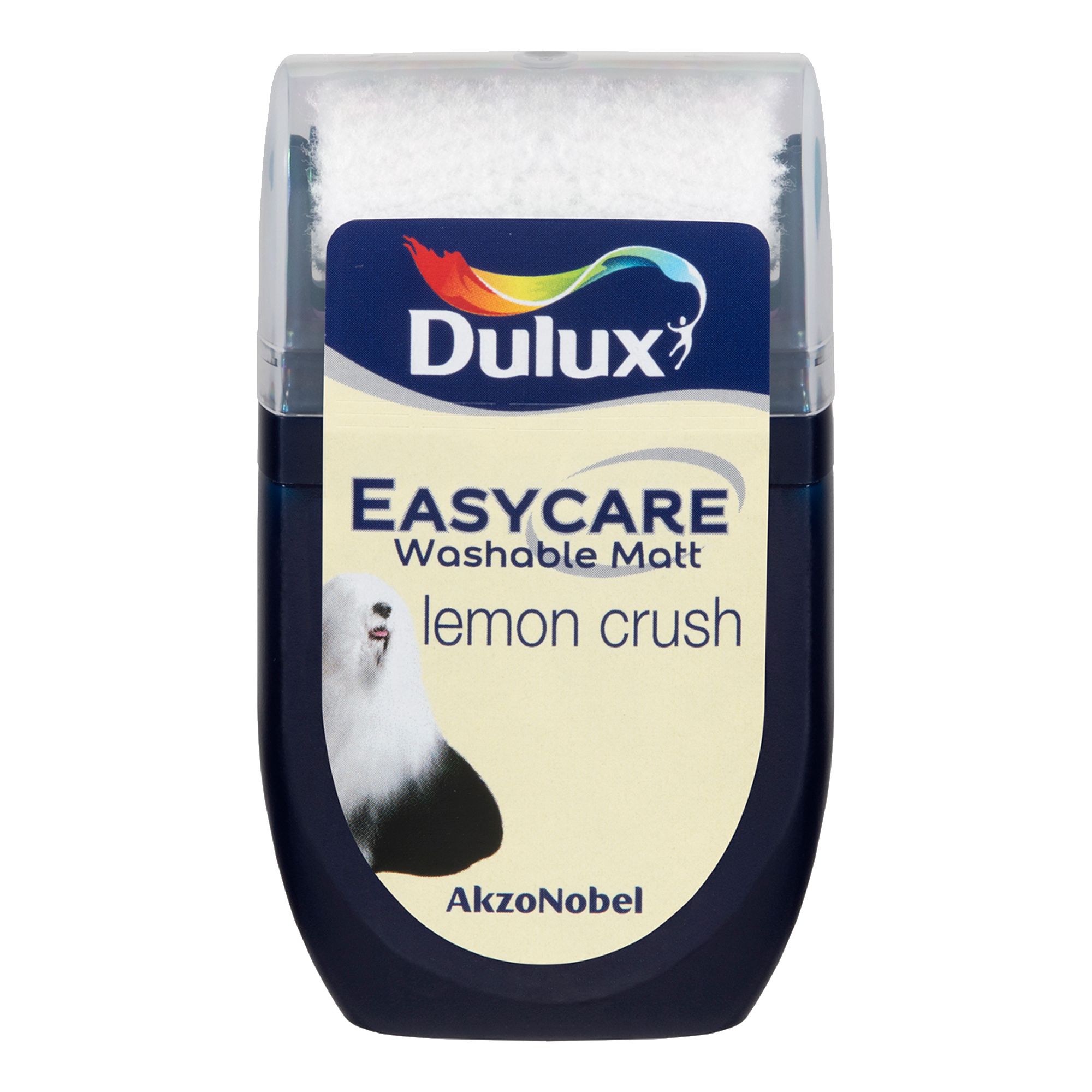 Dulux Easycare Lemon crush Flat matt Emulsion paint, 30ml