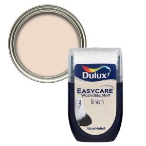 Dulux Easycare Linen Flat matt Emulsion paint, 30ml