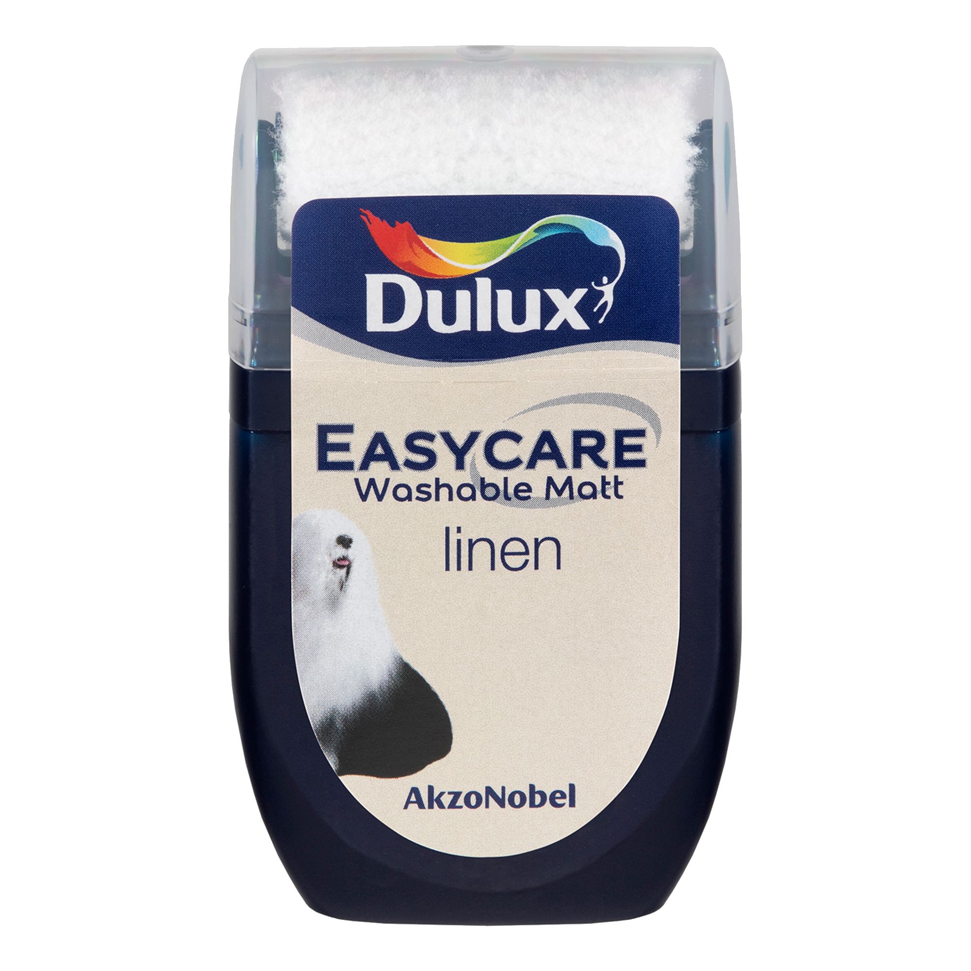 Dulux Easycare Linen Flat matt Wall & ceiling Emulsion paint, 30ml Tester pot