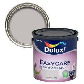 Dulux Easycare Merrion grey Flat matt Emulsion paint, 2.5L