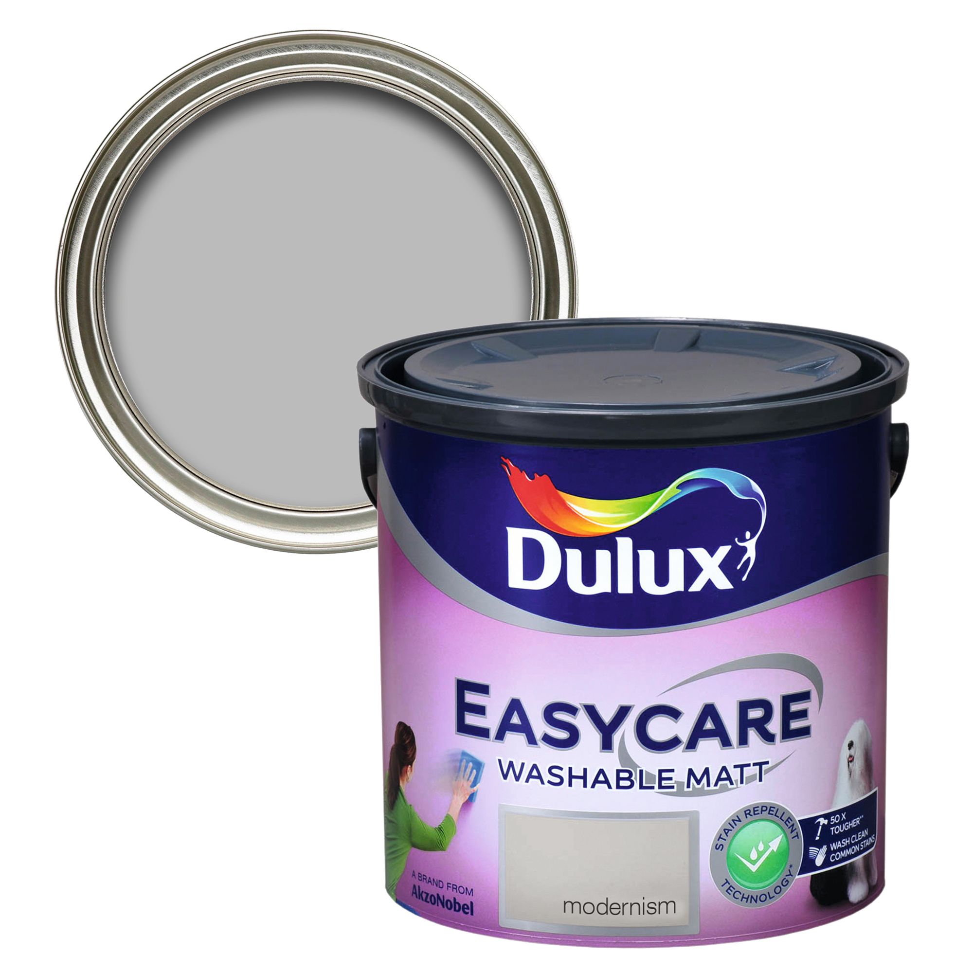 Dulux Easycare Modernism Flat matt Wall & ceiling Emulsion paint, 2.5L