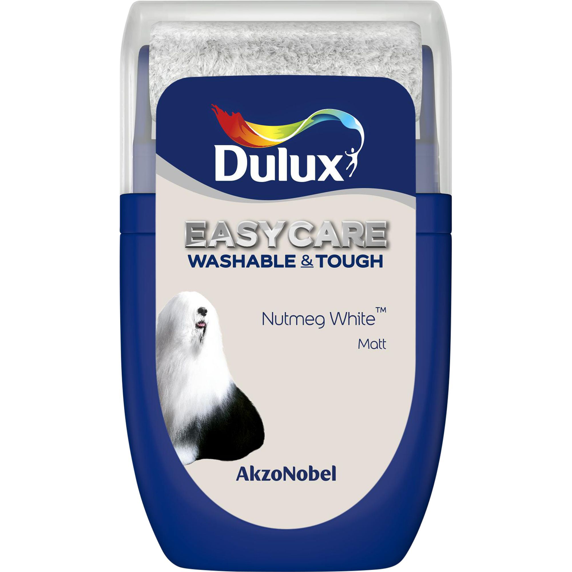 Dulux Easycare Nutmeg white Matt Emulsion paint, 30ml Tester pot DIY
