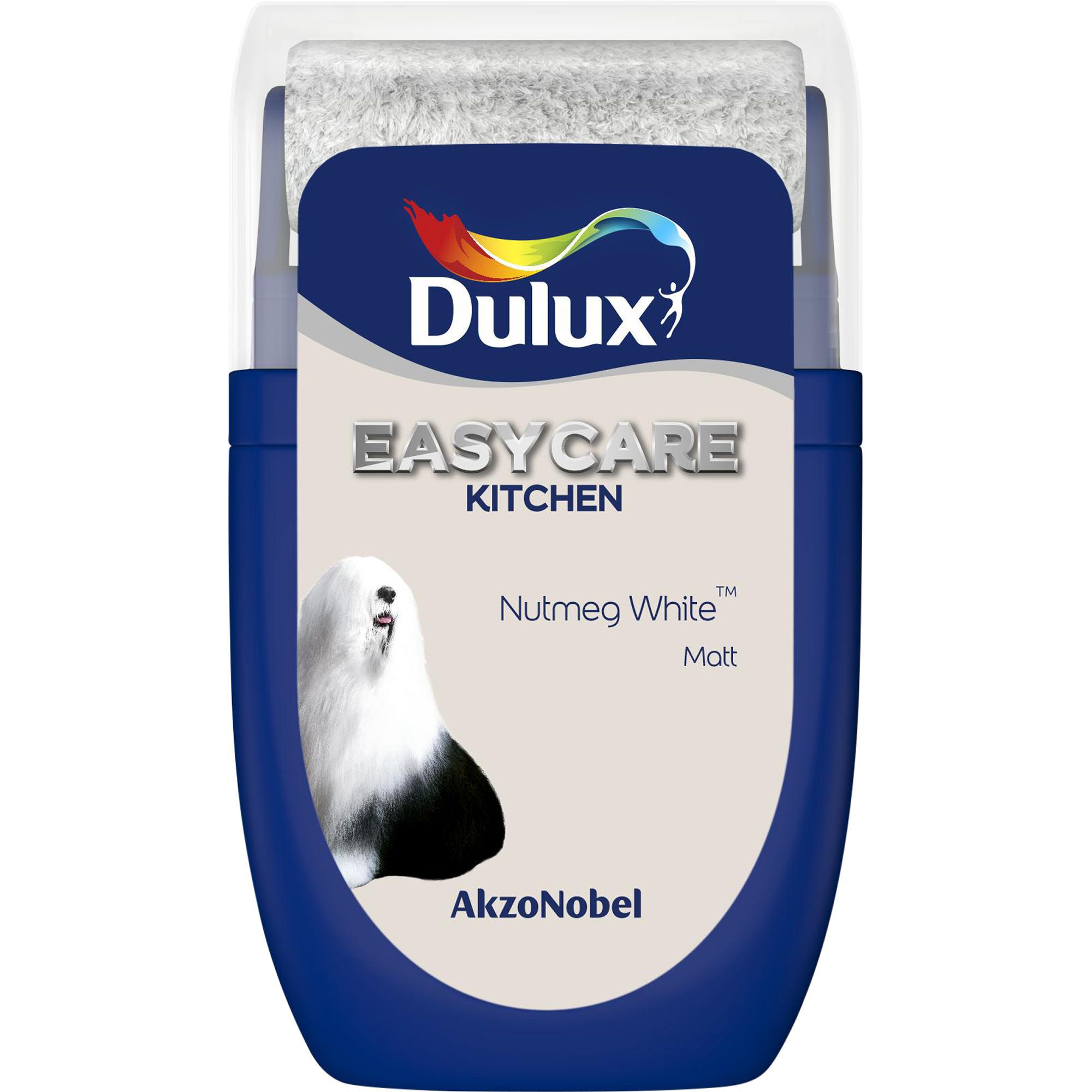 Dulux Easycare Nutmeg White Matt Emulsion Paint, 30ml Tester Pot | DIY ...