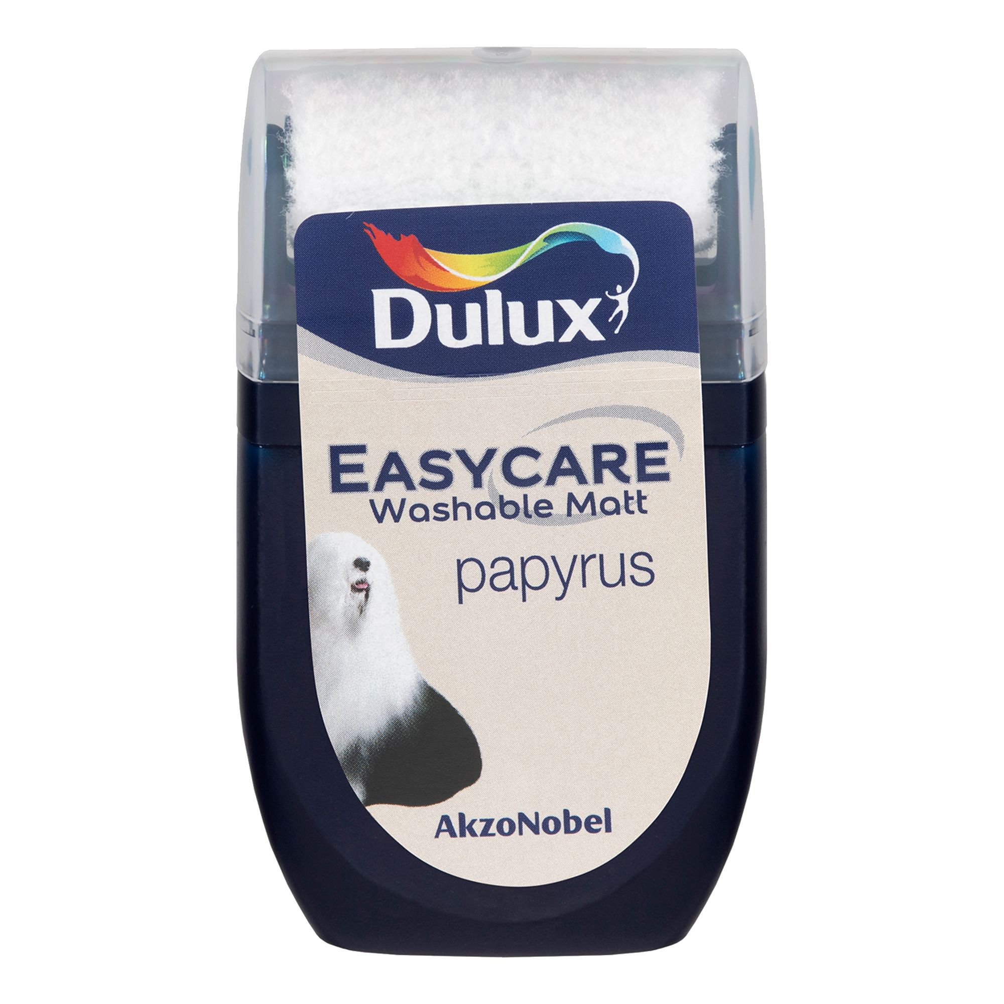 Dulux Easycare Papyrus Flat matt Wall & ceiling Emulsion paint, 30ml Tester pot