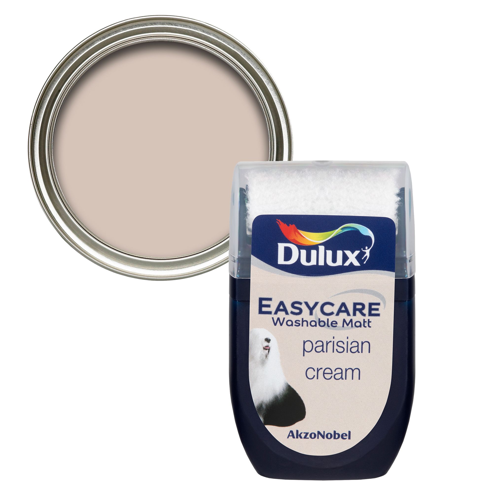 Dulux Easycare Parisian cream Flat matt Wall & ceiling Emulsion paint, 30ml Tester pot