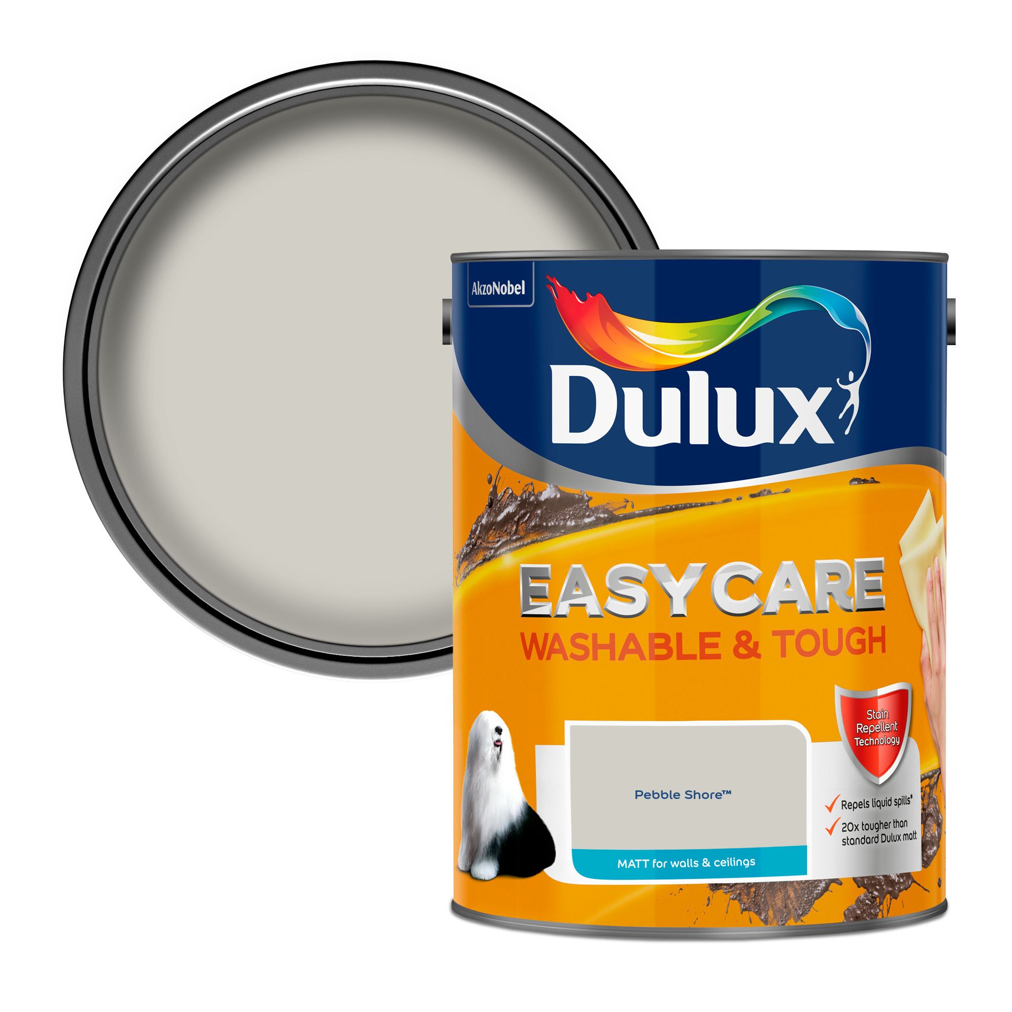 Dulux Matt Emulsion Paint - Pebble Shore - 5L - View #13