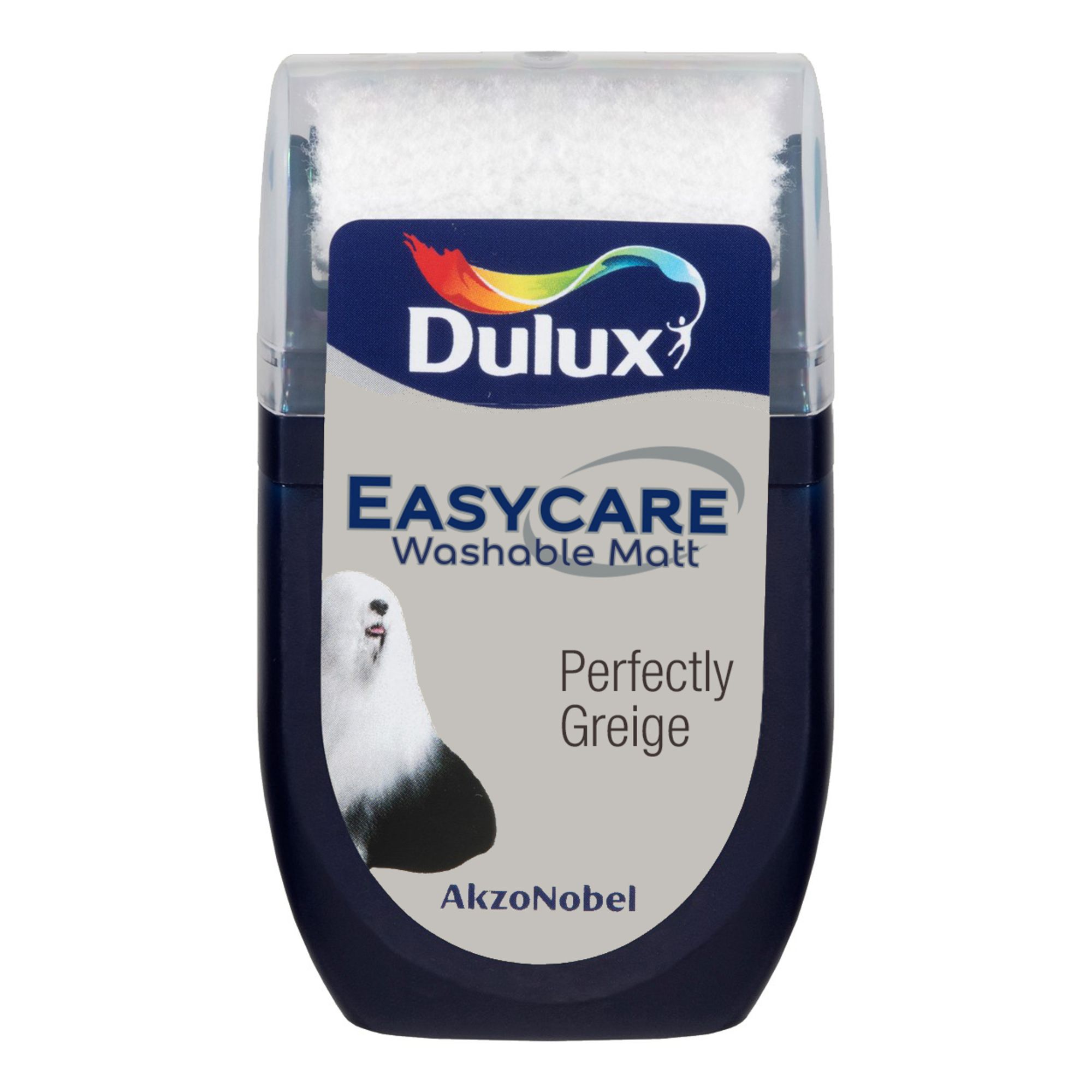 Dulux Easycare Perfectly Greige Matt Wall & ceiling Emulsion paint, 30ml Sample