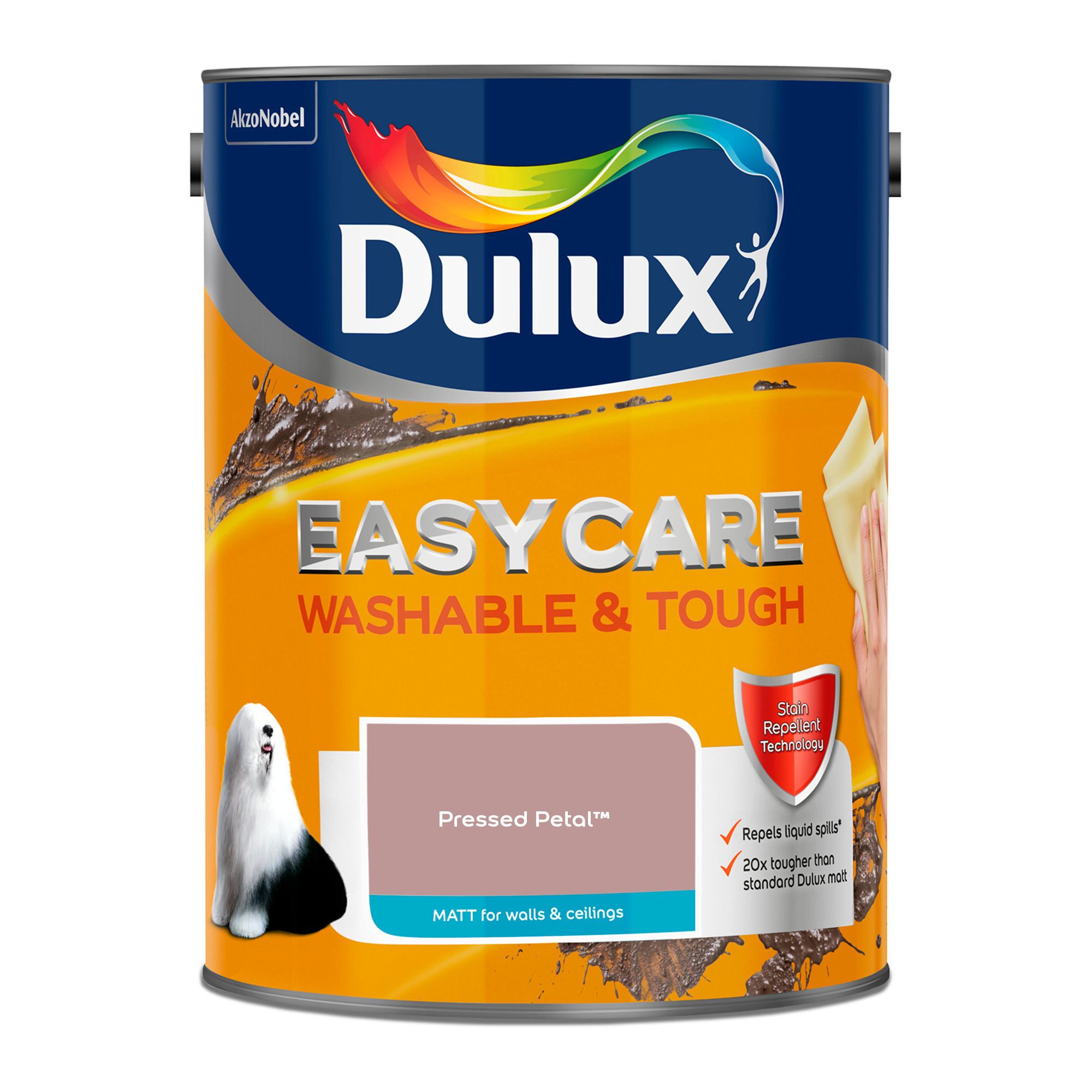 Dulux Easycare Pressed Petal Matt Wall paint, 5L