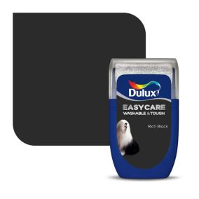 Dulux Easycare Rich black Matt Emulsion paint, 30ml Tester pot